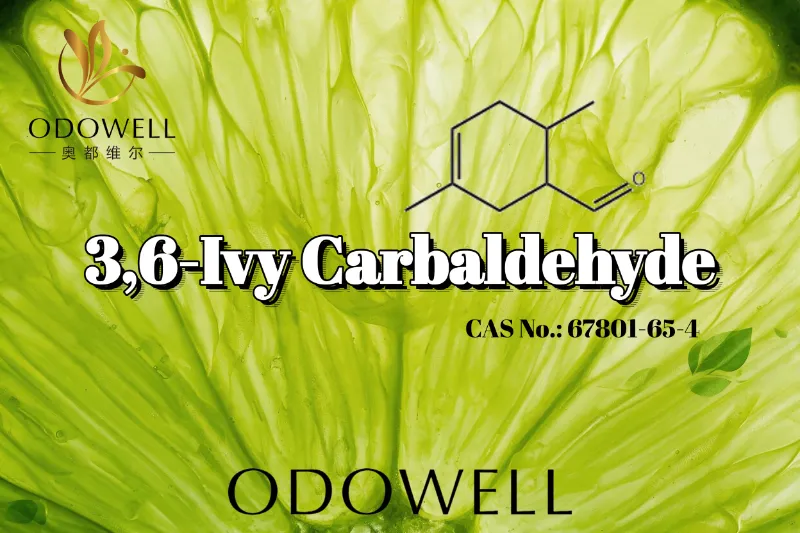 ODOWELL Khuyến nghị sử dụng 3,6-Ivy Carbaldehyd cho các ứng dụng tạo hương thơm có mùi cam quýt và màu xanh đậm